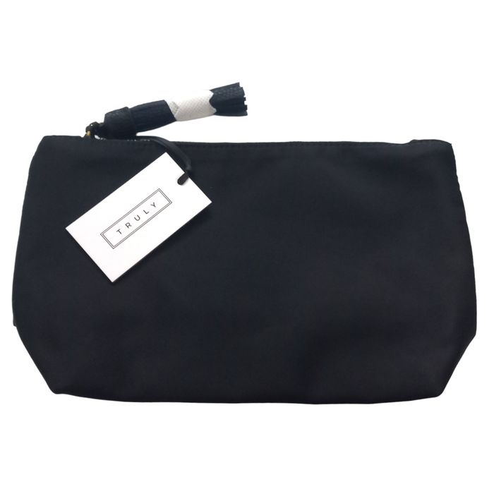 Truly Black Wash Bag Large Toiletries Cosmetics Case Make-Up Holiday Travel Bath