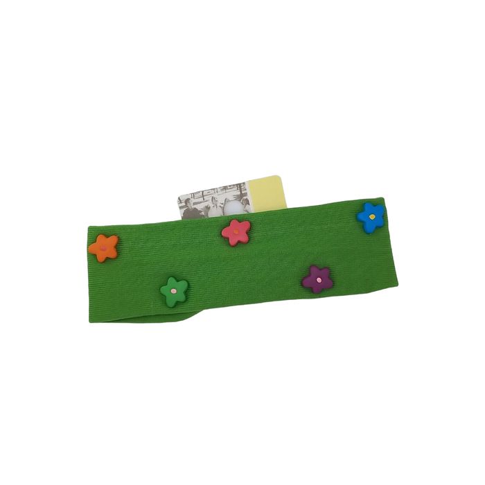 C and A Flower Headband Green Girls Children Kids Hair Accessory Style Vintage