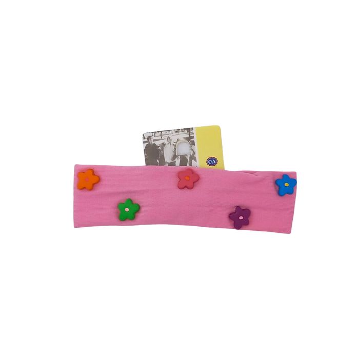 C and A Flower Headband Pink Girls Children Kids Hair Accessory Style Vintage