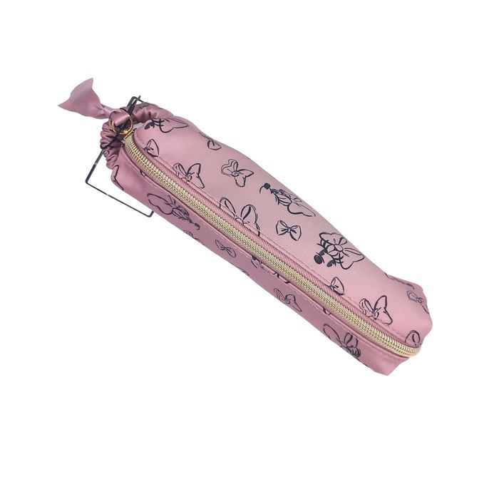 Minnie Mouse Make-Up Bag Dusky Pink Disney Cosmetics Brush Pencil Case Pens