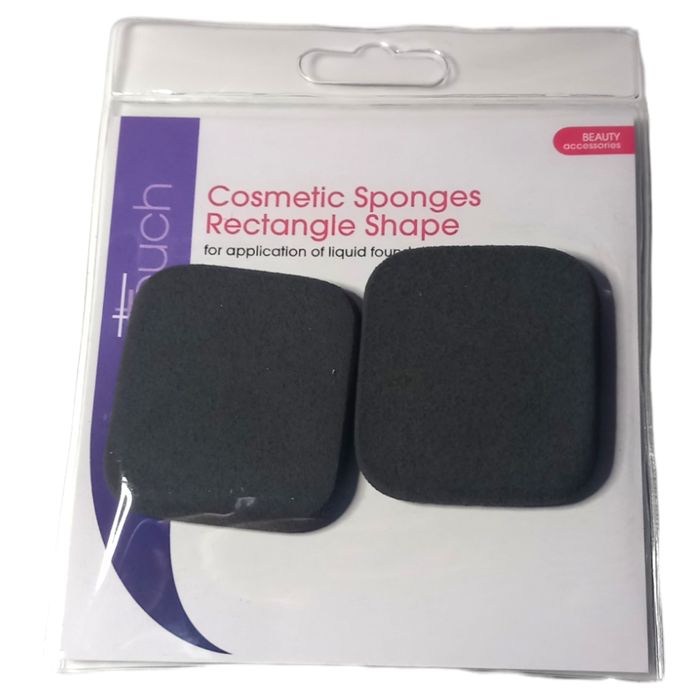 Elegant Touch Cosmetics Sponges Rectangle Shape Black Latex