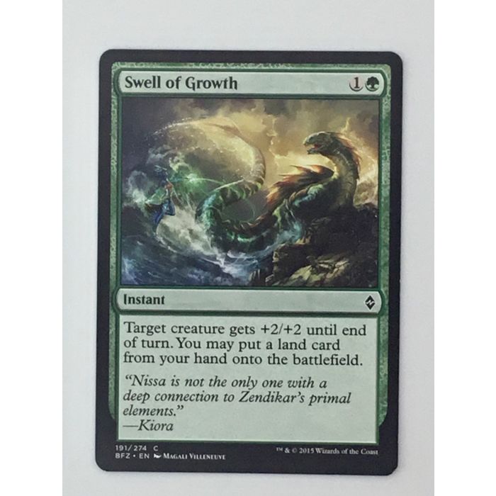 MTG Swell of Growth Instant Battle for Zendikar 191/274 Wizards of the Coast
