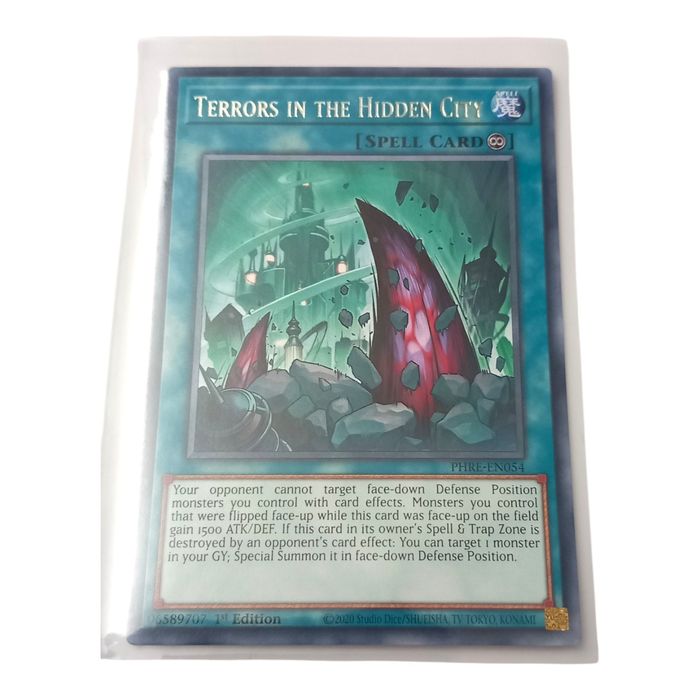 Terrors in the Hidden City PHRE-EN054 Rare 1st Edition NM Yu-Gi-Oh TCG Card
