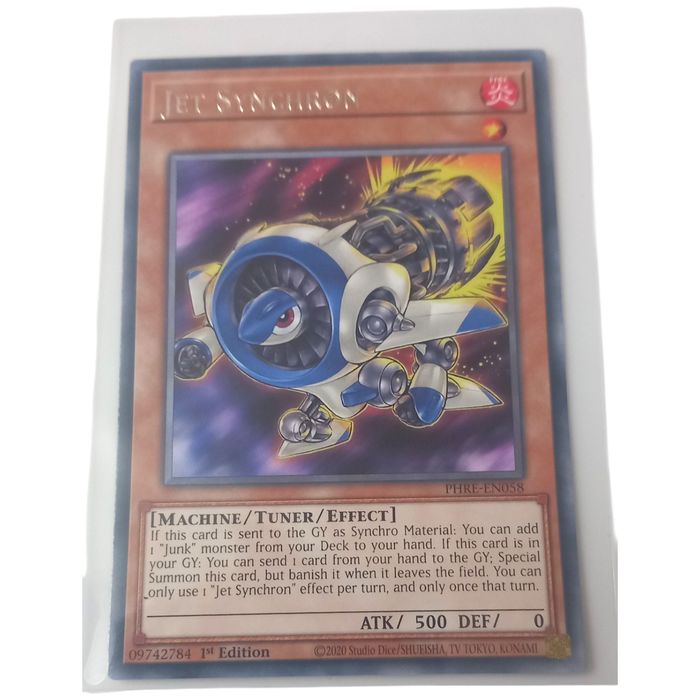 Jet Synchron PHRE-EN058 Rare 1st Edition Near Mint Yu-Gi-Oh TCG Card Fire
