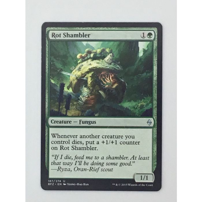 MTG Rot Shambler Creature Fungus 187/274 Battle for Zendikar Han 2015 Wizards