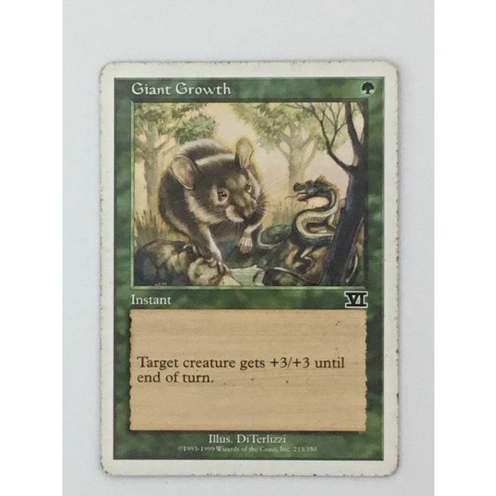 MTG Giant Growth Instant 6th Edition 233/350 DiTerlizzi Wizards Coast Classic