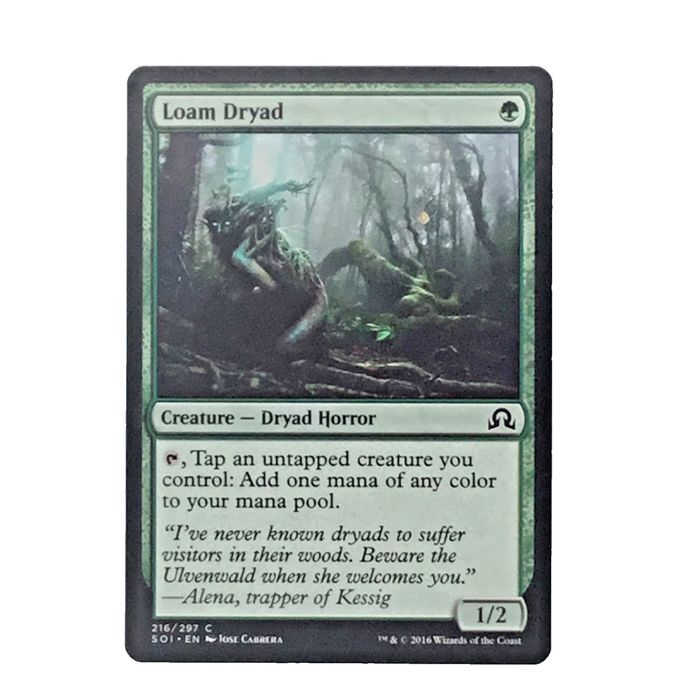 MTG Loam Dryad Horror Creature 216/297 Shadows over Innistrad Cabrera 2016 Wiz