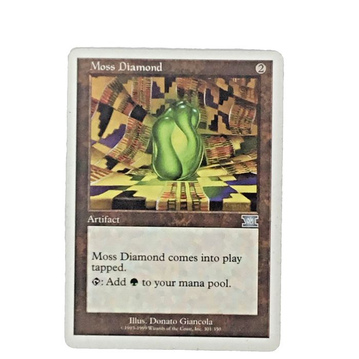 MTG Moss Diamond Artifact 6th Edition 301/350 Donato Giancola Wizards Coast