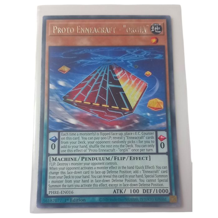 Proto Enneacraft “orgIA” PHRE-EN016 Rare 1st Edition NM Yu-Gi-Oh TCG Card Earth