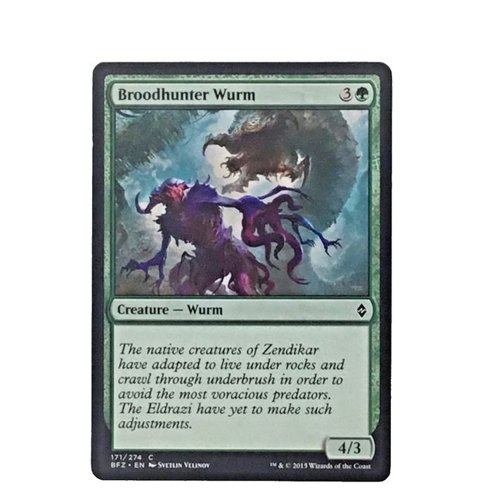 MTG Broodhunter Wurm Creature 171/274 Battle for Zendikar Velinov 2015 Wizards