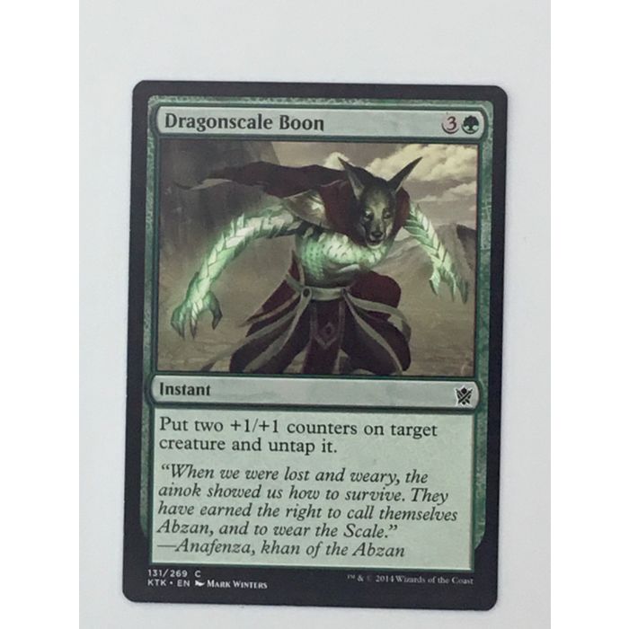 MTG Dragonscale Boon Instant 131/269 Khans of Tarkir Winters 2014 Wizards