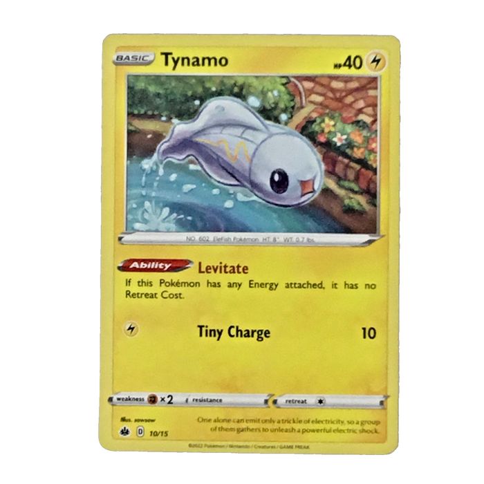 Tynamo 10/15 McDonalds 2022 Pokemon Card 602 Basic EleFish Electric Levitate