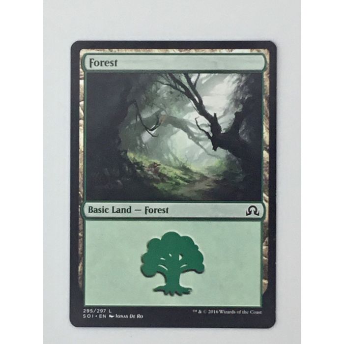 MTG Forest Basic Land 295/297 Shadows Over Innistrad 2016 Wizards Jonas De Ro