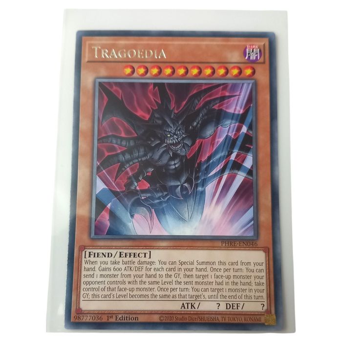 Tragoedia PHRE-EN046 Rare 1st Edition NM Yu-Gi-Oh TCG Card Dark Phantom Revenge