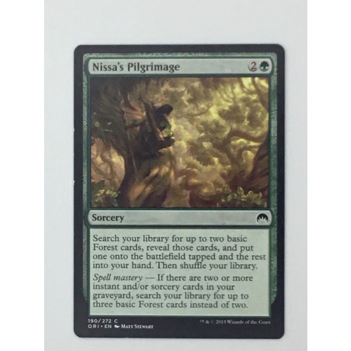 MTG Nissas Pilgrimage Sorcery 190/272 Magic Origins Stewart 2015 Wizards Coast