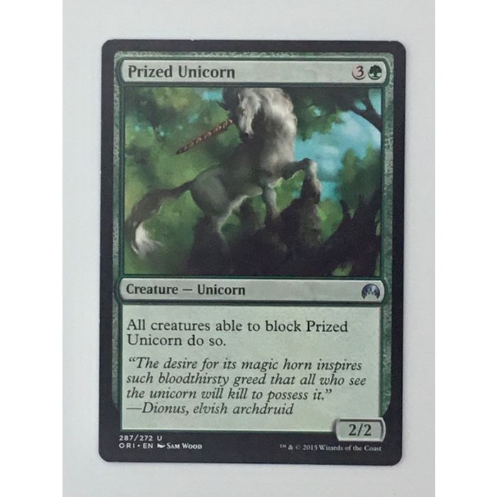 MTG Prized Unicorn Creature Magic Origins 287/272 Wizards of the Coast Sam Wood