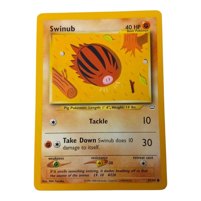 Pokemon Swinub 57/64 Neo Revelation Common WOTC Vintage TCG LP