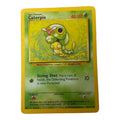 Pokemon Caterpie 45/102 Base Set Common WOTC Vintage TCG MP