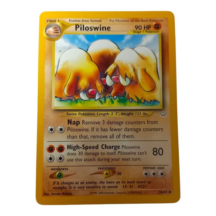Piloswine Neo Revelation 36/64 Uncommon MP WOTC Pokémon Card