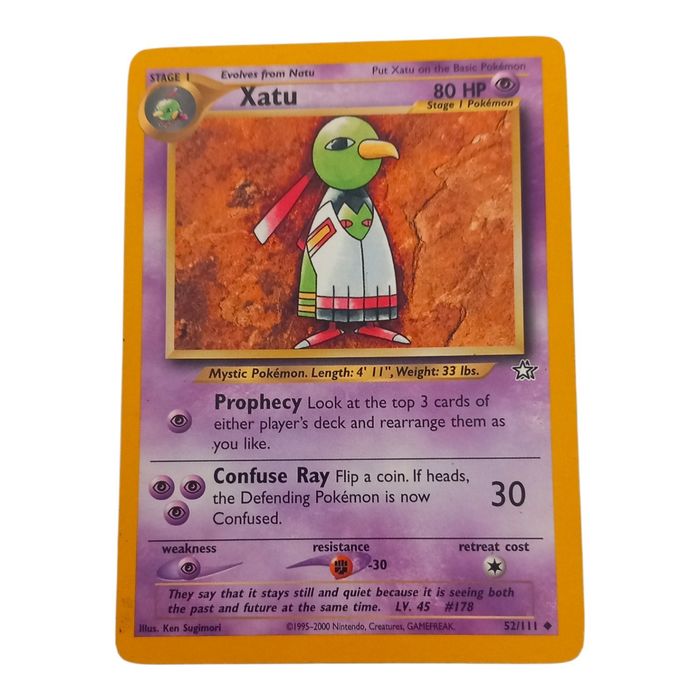 Xatu Neo Genesis 52/111 Uncommon MP WOTC Pokémon Card