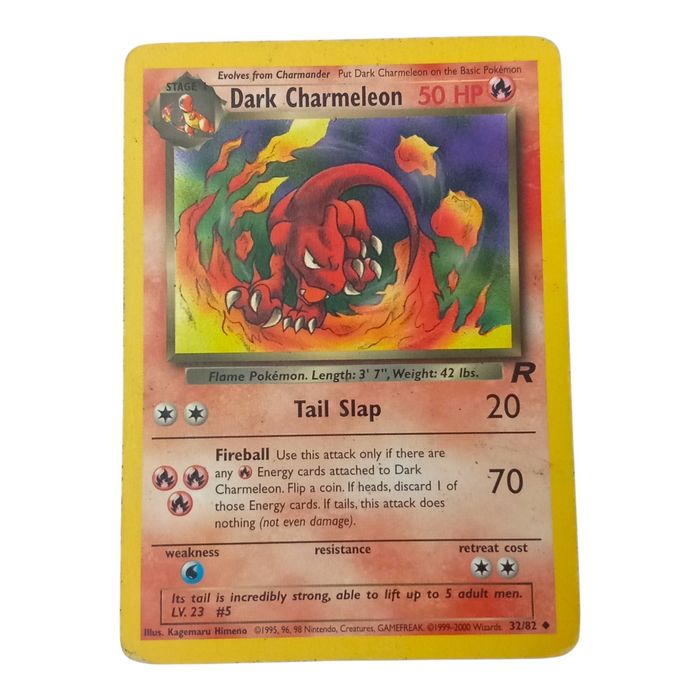 Pokémon Dark Charmeleon 32/82 Team Rocket MP Uncommon WOTC Stage 1 Regular