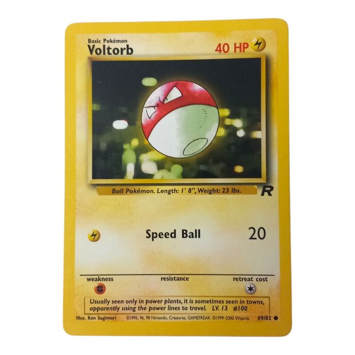 Pokémon Voltorb 69/82 Team Rocket MP Common WOTC