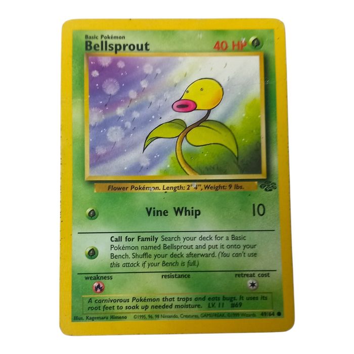 Bellsprout – Jungle 49/64 – HP – Common – Pokémon TCG Card Basic Regular