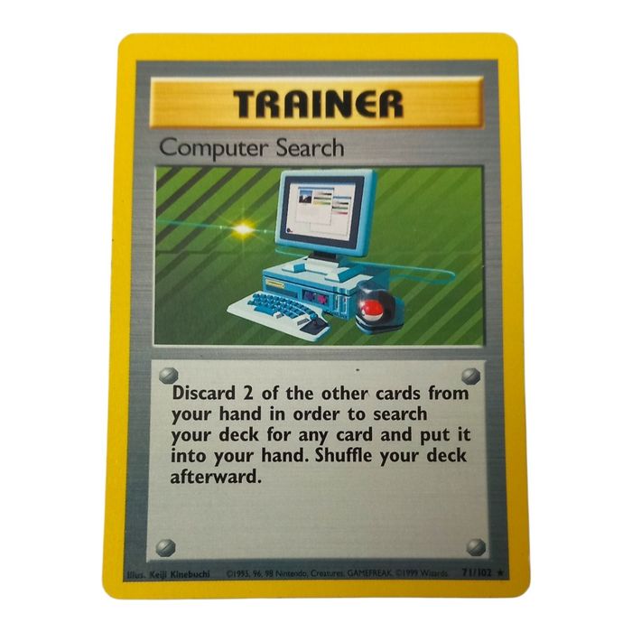 Pokémon TCG Computer Search Trainer – Base Set 71/102 – Rare – WOTC
