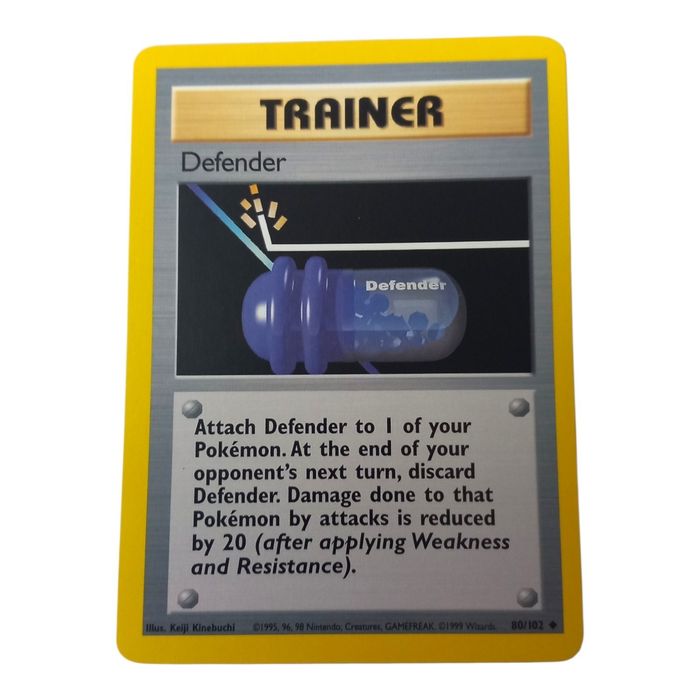 Pokémon TCG Defender Trainer Base Set 80/102 Uncommon WOTC