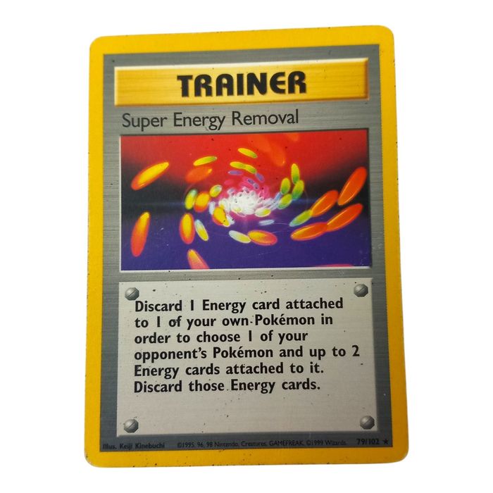 Pokémon TCG Super Energy Removal Trainer – Base Set 79/102 – Rare – WOTC