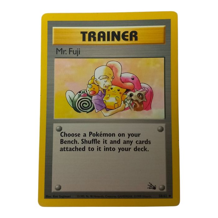Pokémon TCG Mr Fuji Trainer Fossil Set 58/62 Uncommon WOTC