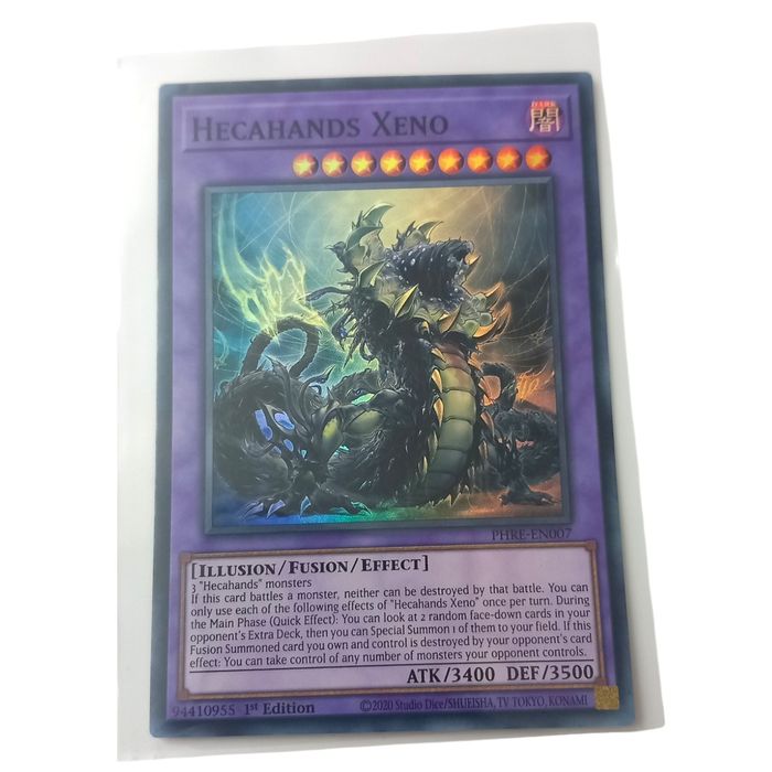 Hecahands Xeno PHRE-EN007 Super Rare 1st Edition NM Yu-Gi-Oh TCG Card