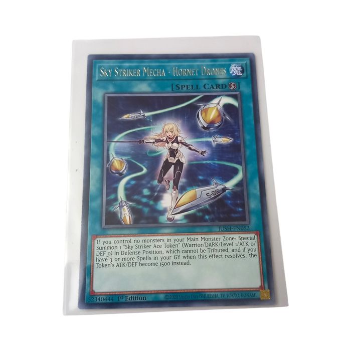 Sky Striker Mecha – Hornet Drones JUSH-EN053 Rare 1st Ed NM Yu-Gi-Oh TCG Card