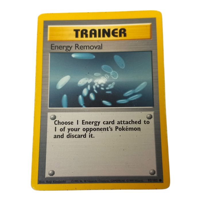 Pokémon TCG Energy Removal Trainer – Base Set 92/102 – WOTC – MP – Tracked 48