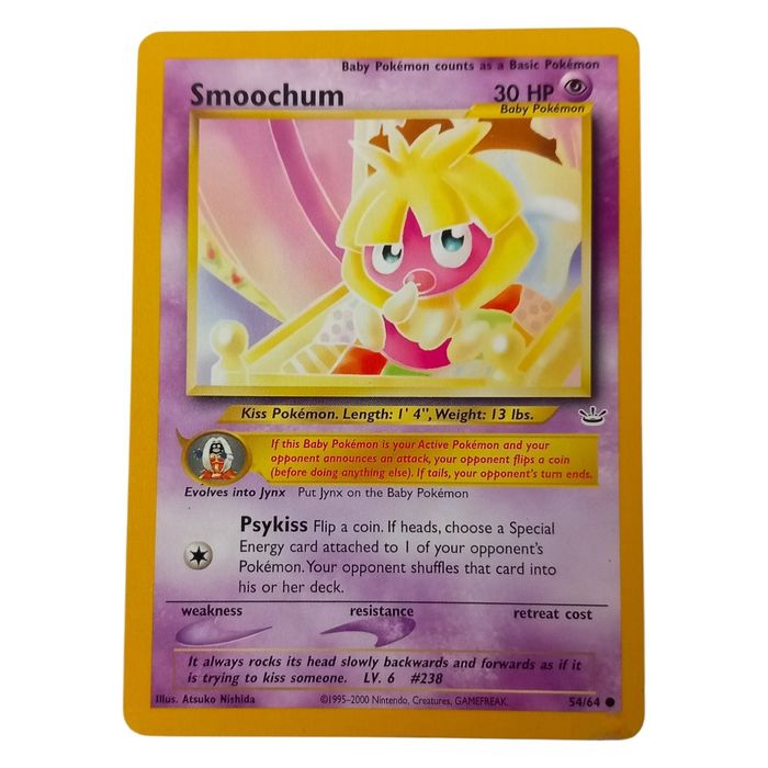 Pokémon TCG Smoochum – Neo Revelation 54/64 – Baby Pokémon – WOTC