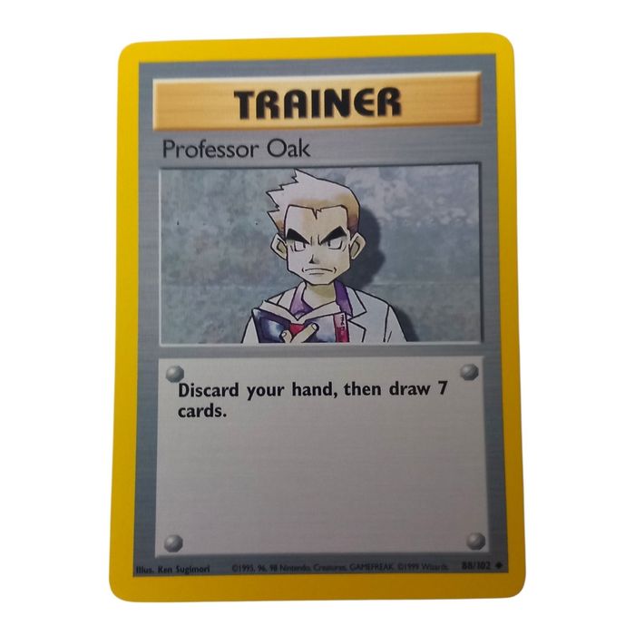 Pokémon TCG Professor Oak Trainer Base Set 88/102 Uncommon WOTC