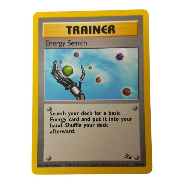 Pokémon TCG Energy Search Trainer – Fossil 59/62 – WOTC – MP – Tracked 48