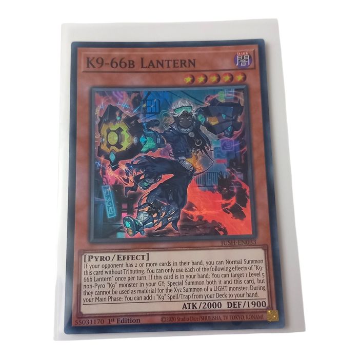 K9-66b Lantern JUSH-EN033 Super Rare 1st Edition Near Mint Yu-Gi-Oh TCG