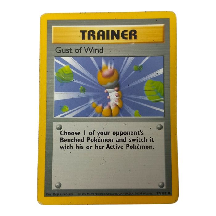 Pokémon TCG Gust of Wind Trainer – Base Set 93/102 – WOTC – MP – Tracked 48