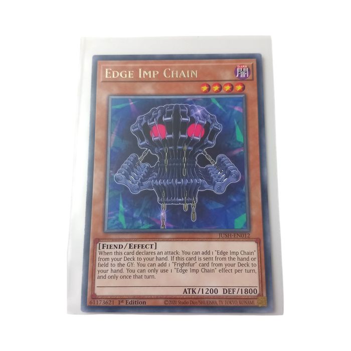 Edge Imp Chain Jush-En012 Justice Hunters 1st Edition Yu-Gi-Oh TCG Card