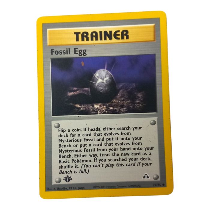 Pokémon TCG Fossil Egg 1st Edition – Neo Discovery 72/75 – Uncommon – WOTC