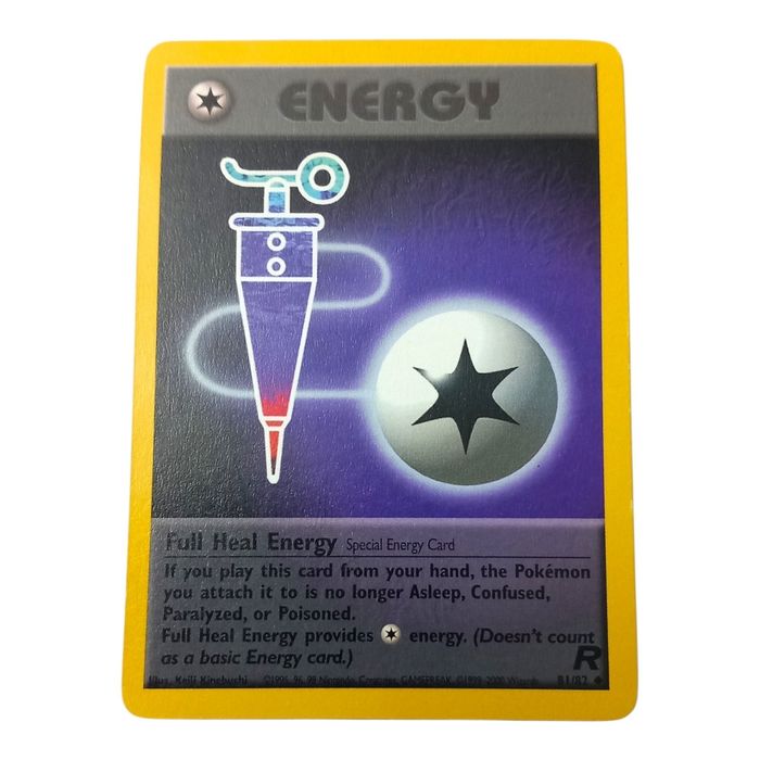 Pokémon TCG Full Heal Energy – Team Rocket – Special Energy – WOTC – Tracked 48