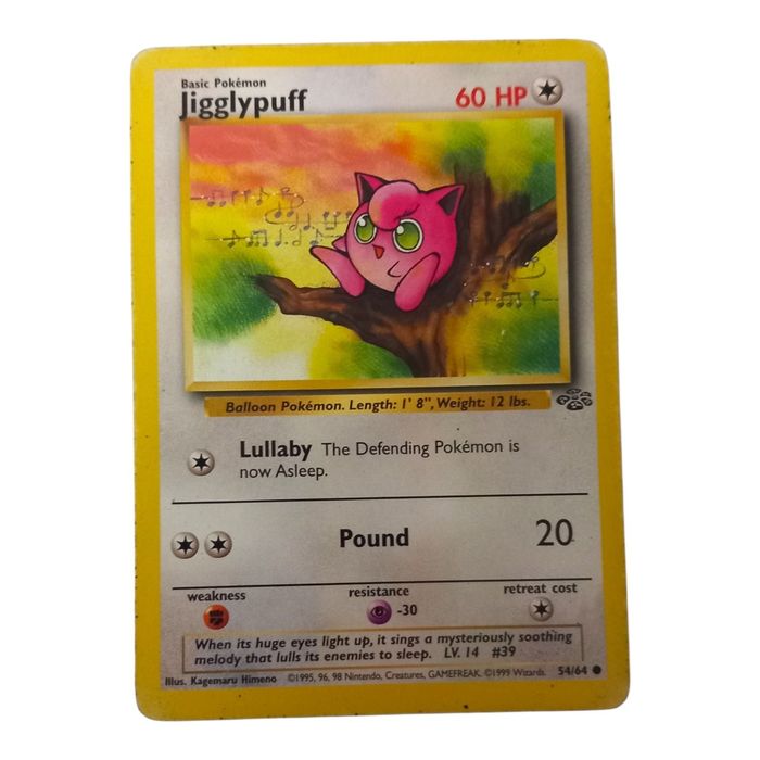 Pokemon Jigglypuff 54/64 Jungle Set Common Non Holo Vintage WOTC