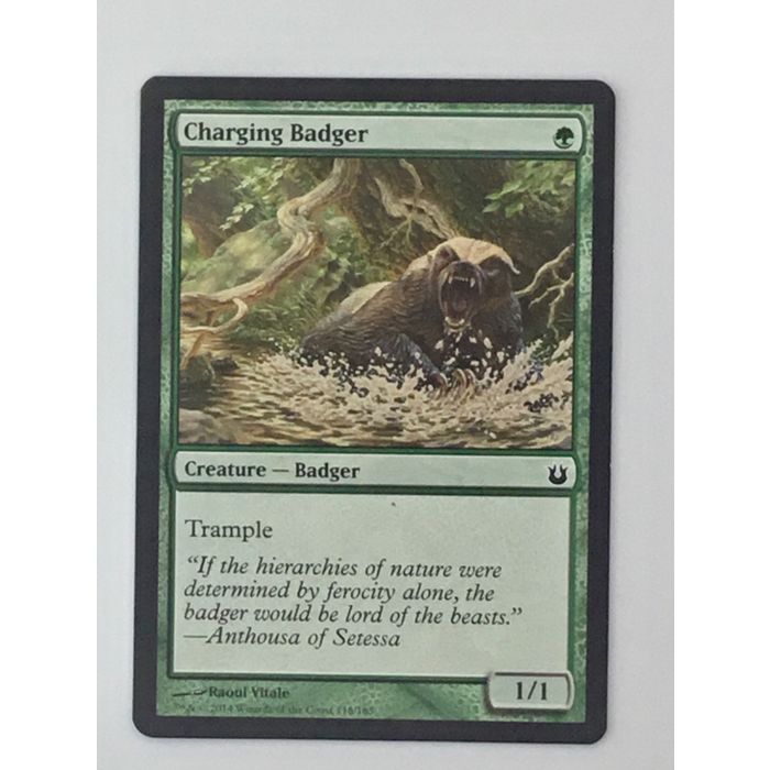 MTG Charging Badger Creature 118/165 Wizards Coast 2014 Born of the Gods NM
