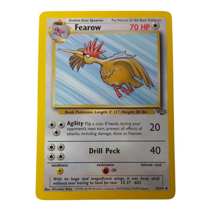 Pokemon Fearow 36/64 Jungle Set Uncommon Non Holo Vintage WOTC