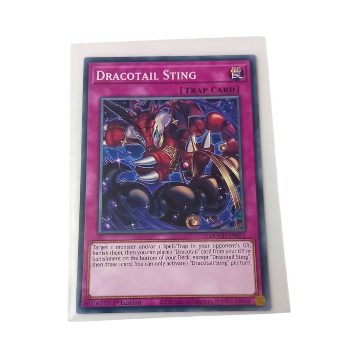 Dracotail Sting DOOD-EN077 Rare 1st Edition NM Yu-Gi-Oh TCG Card Trap Regular