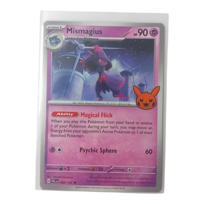 Mismagius 088/193 Trick or Trade 2023 Pokemon TCG Card NM Pumpkin Stamp Uncommon