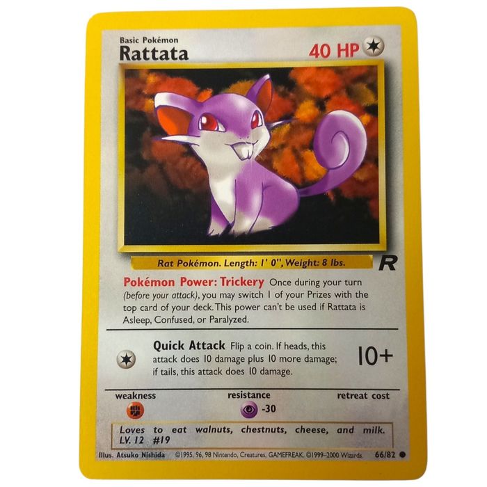 Pokémon TCG Rattata Team Rocket 66/82 Common WOTC