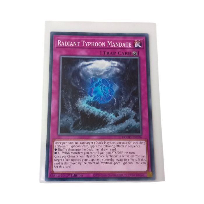 Radiant Typhoon Mandate DOOD-EN076 Rare 1st Edition NM Yu-Gi-Oh TCG Card Regular