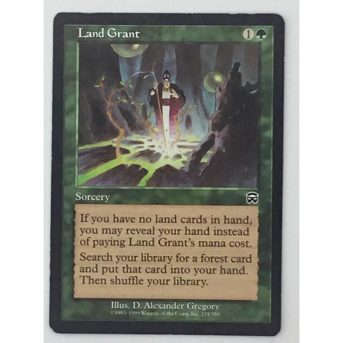 MTG Land Grant Sorcery Mercadian Masques 255/350 Alexander Gregory Wizards Coast